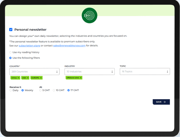 Personal Newsletter Interface